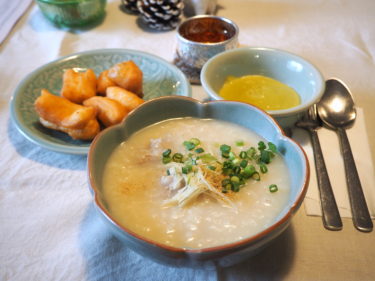 タイの定番朝ごはん「ジョーク（โจ๊ก）」を作る！